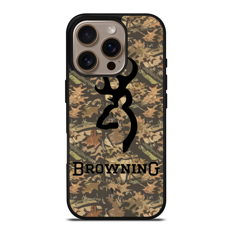 CAMO BROWNING LOGO iPhone 16 Pro Case