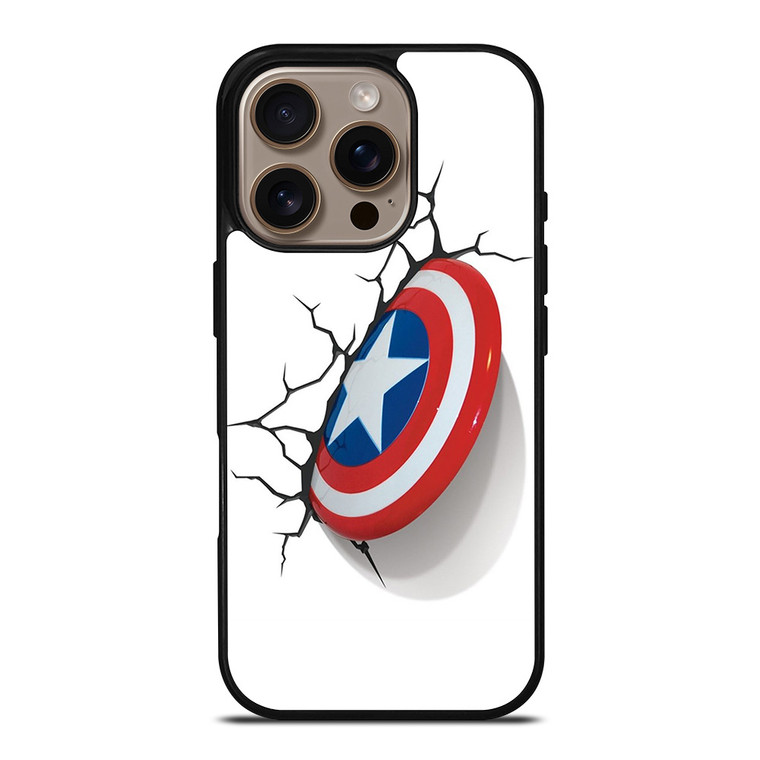 CAPTAIN AMERICA SHIELD 3D iPhone 16 Pro Case CAPTAIN AMERICA SHIELD 3D iPhone 16 Pro Case