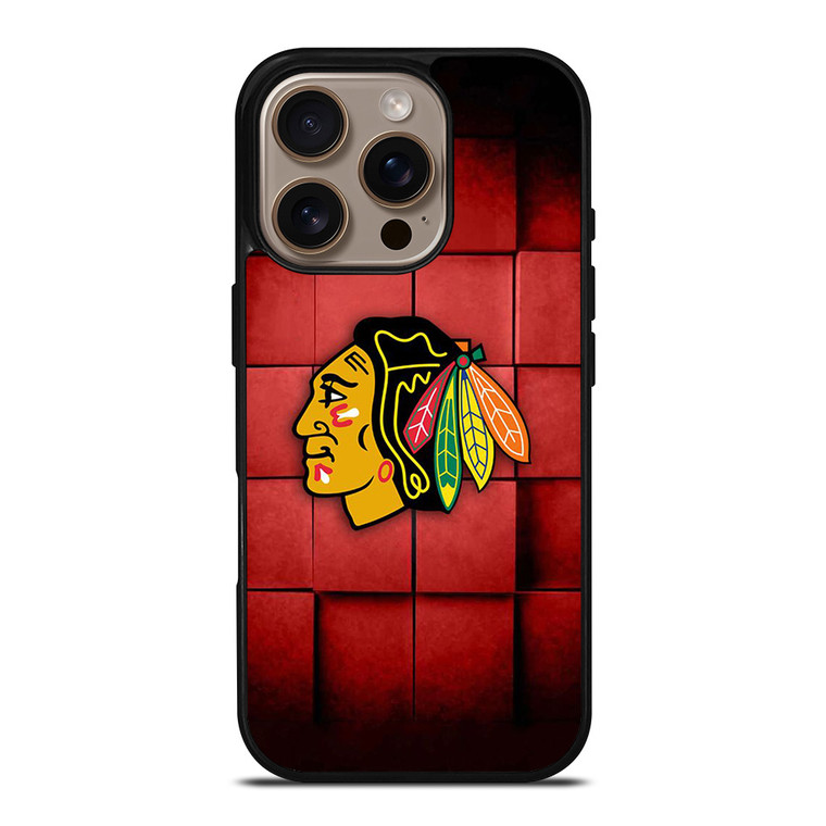 CHICAGO BLACKHAWKS FOOTBALL LOGO ICON iPhone 16 Pro Case