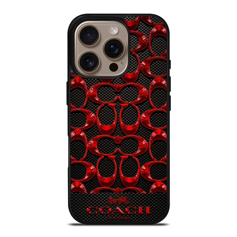 COACH NEW YORK CARBON iPhone 16 Pro Case