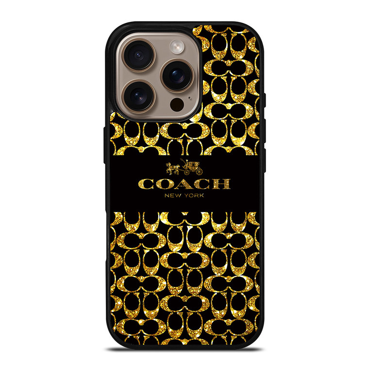 COACH NEW YORK GOLDEN iPhone 16 Pro Case