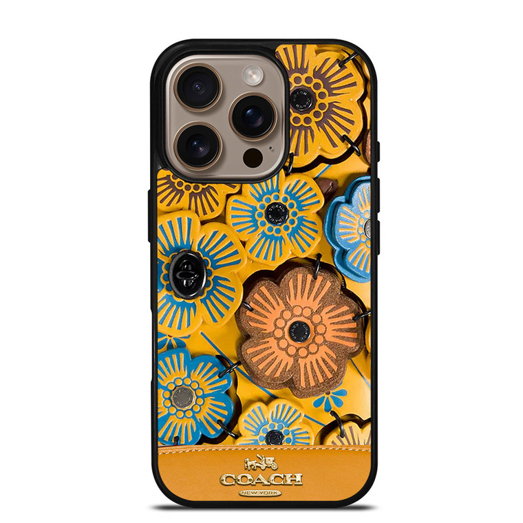 COACH NEW YORK ROSE TEA iPhone 16 Pro Case COACH NEW YORK ROSE TEA iPhone 16 Pro Case