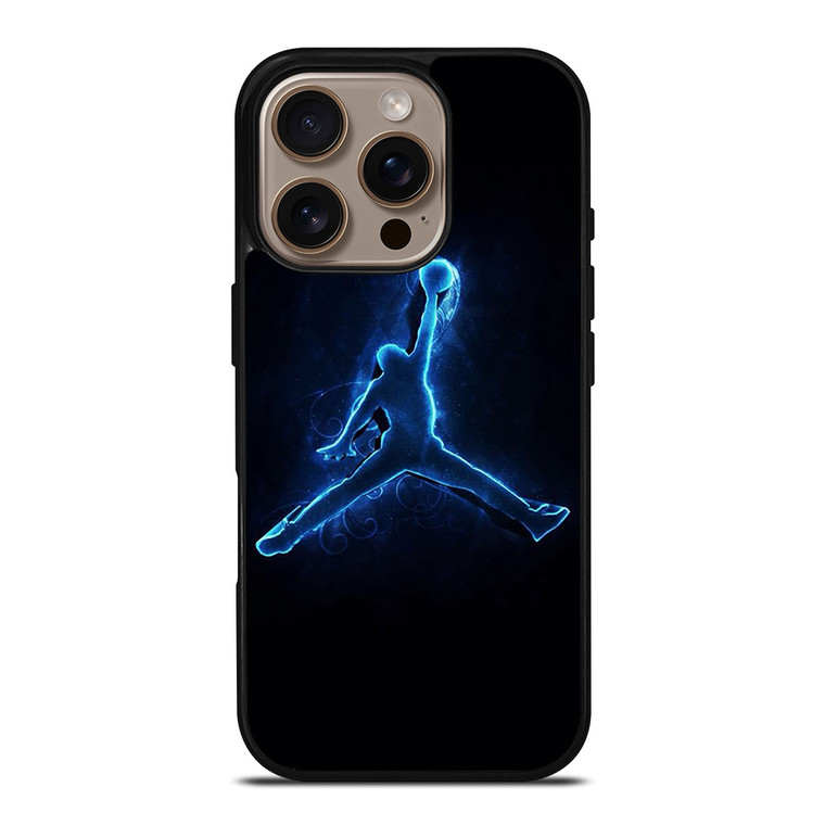 COOL AIR JORDAN LOGO BLUE iPhone 16 Pro Case