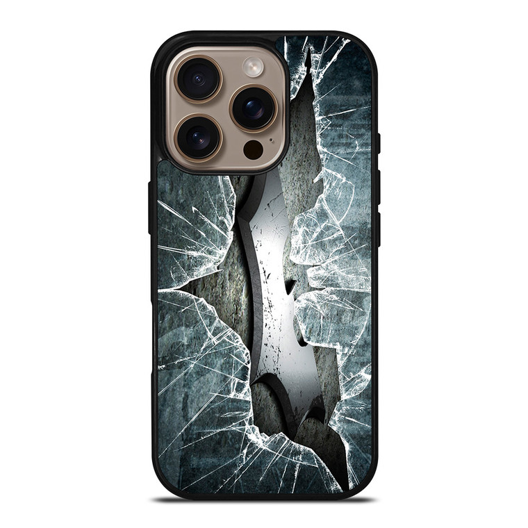 CRACKED OUT GLASS BATMAN THE DARK KNIGHT 2 iPhone 16 Pro Case