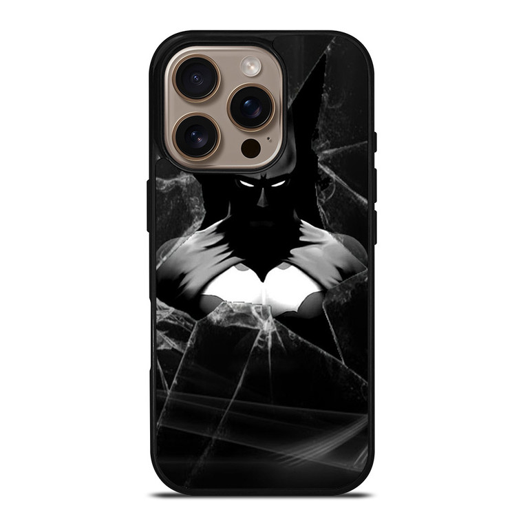 CRACKED OUT GLASS BATMAN THE DARK KNIGHT 3 iPhone 16 Pro Case