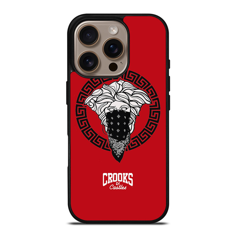 CROOK AND CASTLES BANDANA RED iPhone 16 Pro Case CROOK AND CASTLES BANDANA RED iPhone 16 Pro Case
