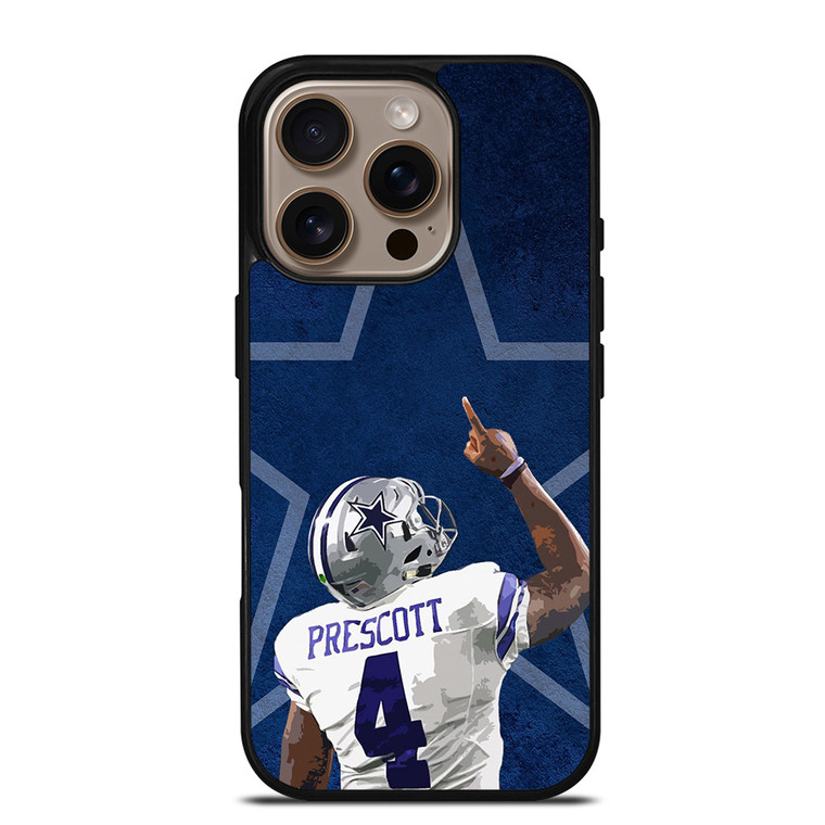 DAK PRESCOTT COWBOYS DALLAS COWBOYS FOOTBALL FOUR iPhone 16 Pro Case