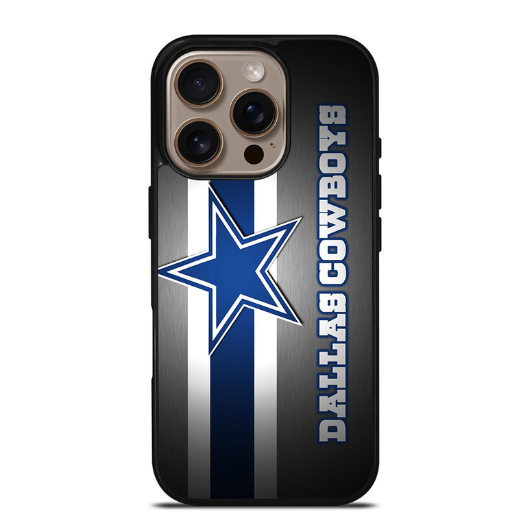 DALLAS COWBOYS FOOTBALL SILVER STRIPS iPhone 16 Pro Case