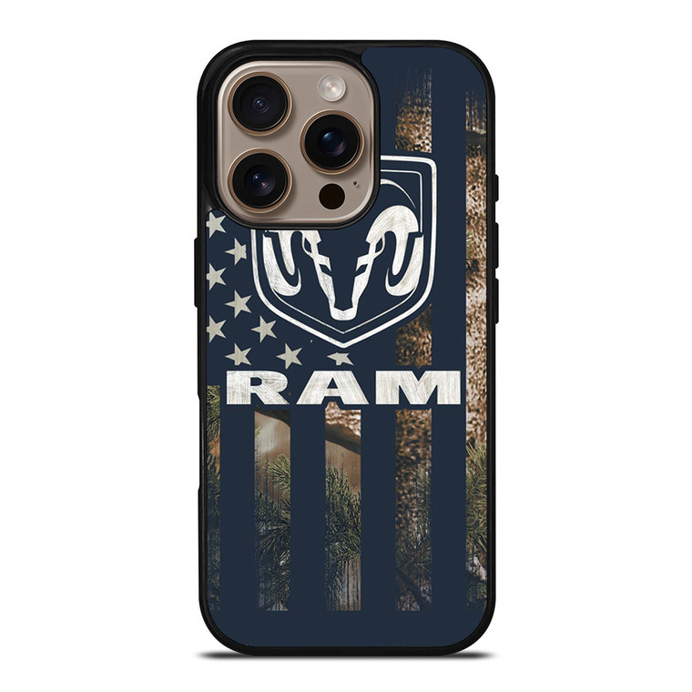 DODGE RAM FLAG iPhone 16 Pro Case