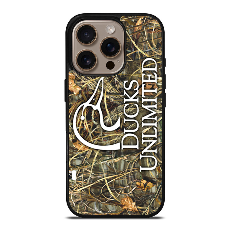 DUCKS UNLIMITED WETLANDS WATERFOWL CAMO iPhone 16 Pro Case