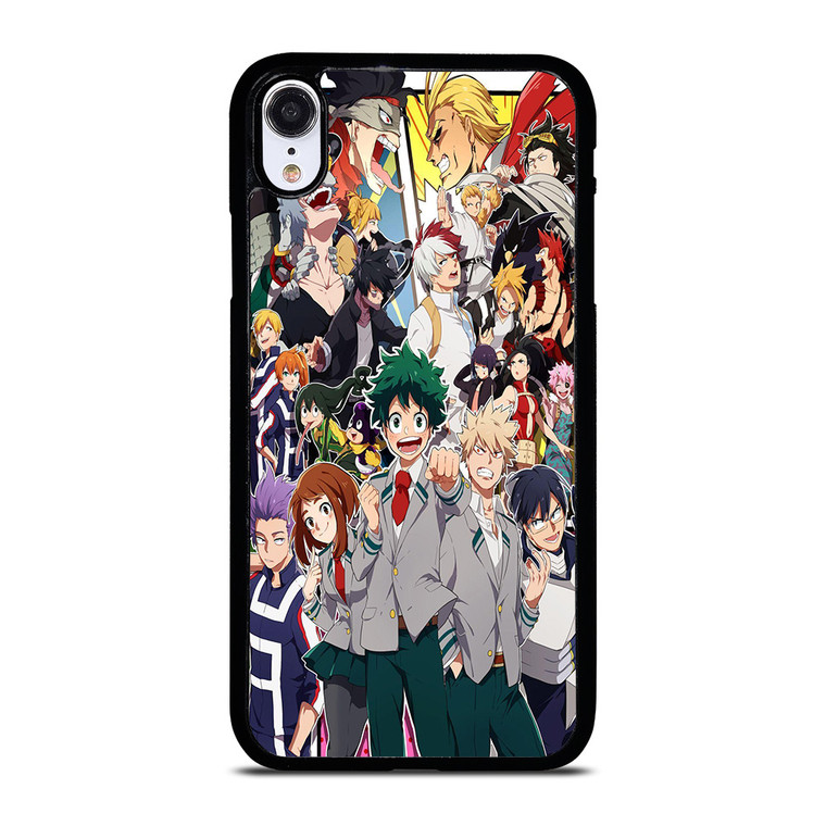 BOKU NO HERO ANIME CHARACTER ILLUSTRATION iPhone XR Case
