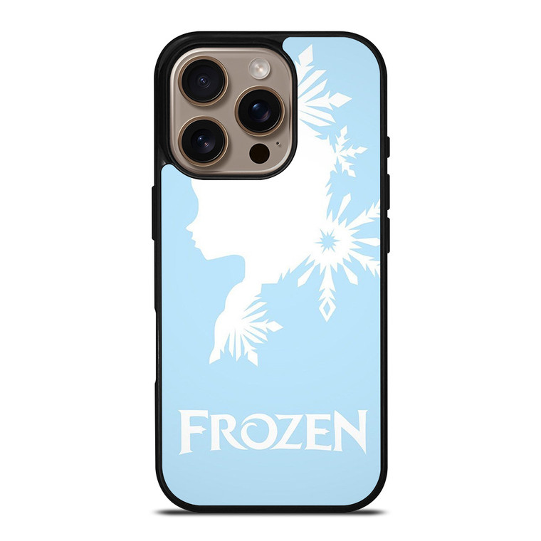 FROZEN LIGHT BLUE SILHOUETTE iPhone 16 Pro Case