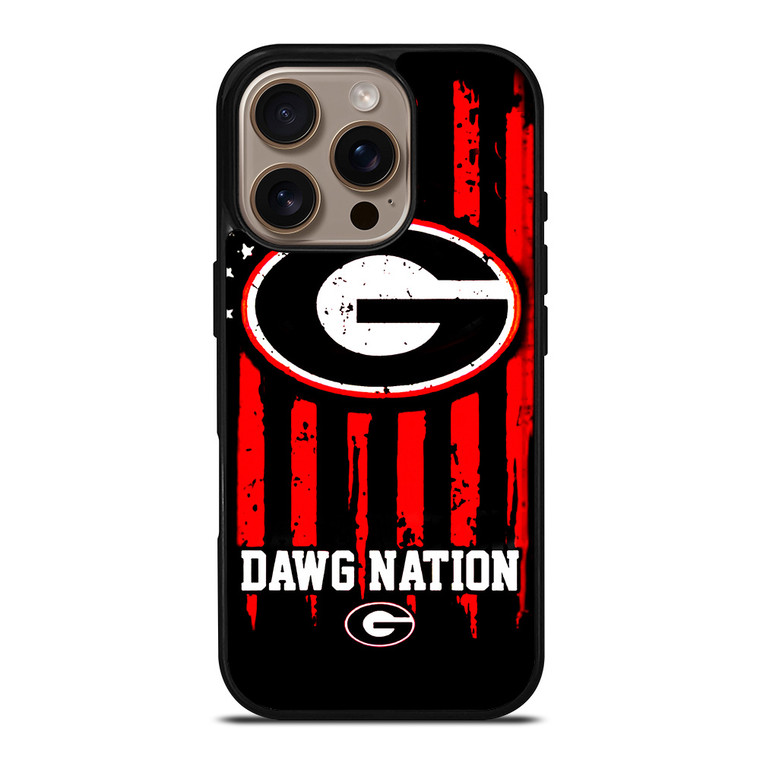 GEORGIA BULDOGS DAWG NATION iPhone 16 Pro Case