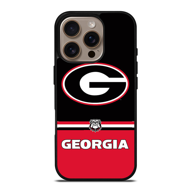 GEORGIA BULDOGS STRIPS iPhone 16 Pro Case