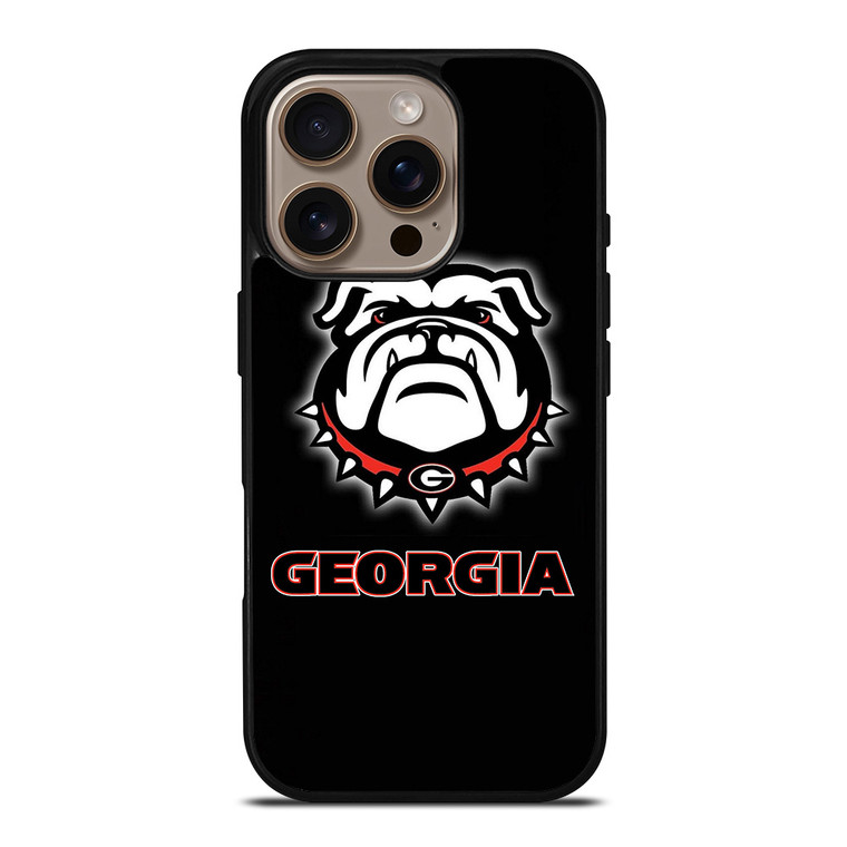 GEORGIA BULLDOGS BLACK WALL iPhone 16 Pro Case