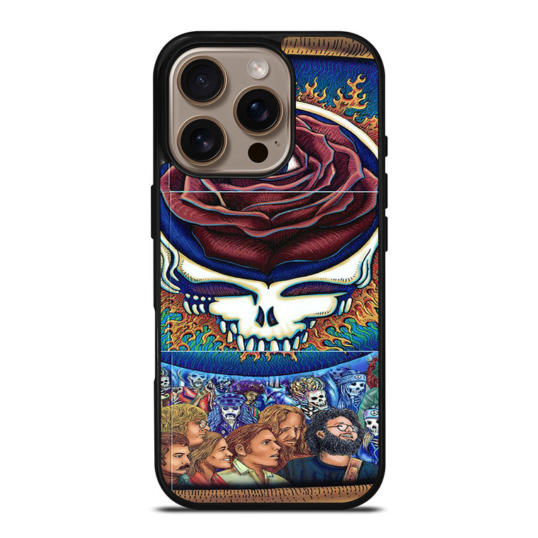 GRATEFUL DEAD SKULL ROSE iPhone 16 Pro Case