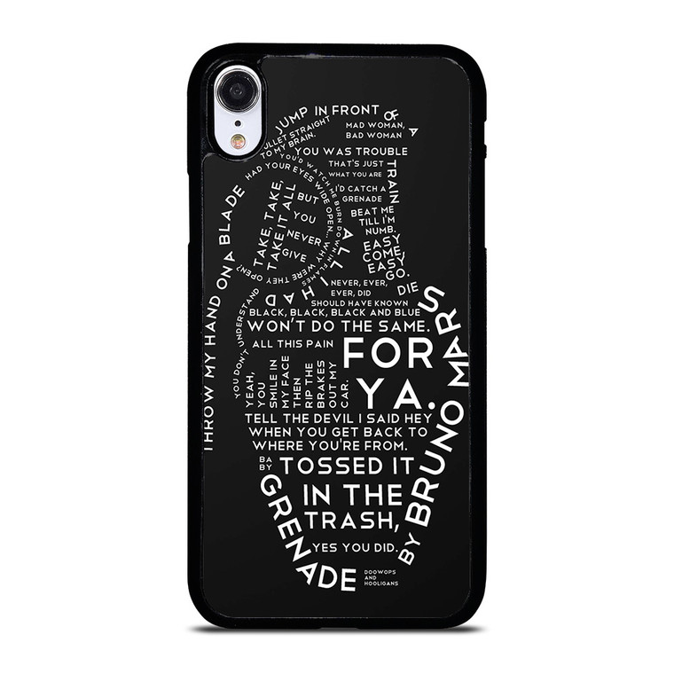 BRUNO MARS LYRICS iPhone XR Case