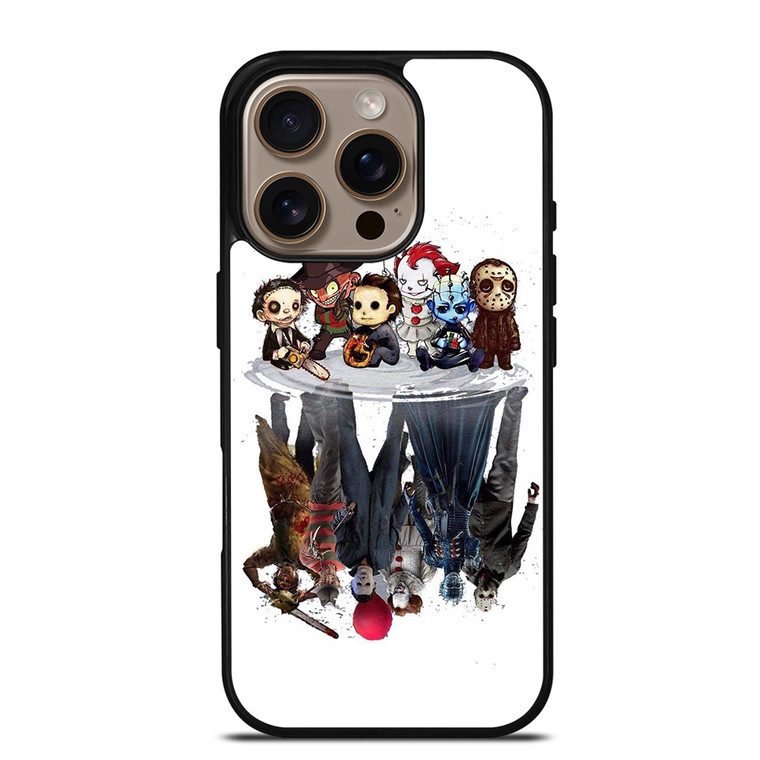 HORROR MOVIES FUNNY CHARACTERS iPhone 16 Pro Case