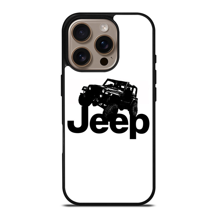 JEEP BLACK LOGO iPhone 16 Pro Case