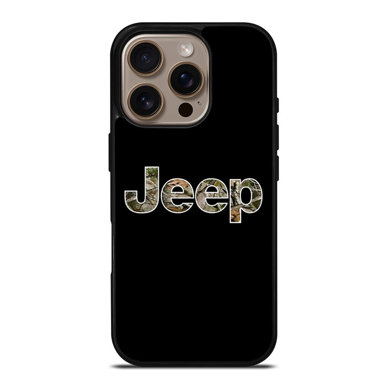 JEEP WRANGLER LOGO CAMO iPhone 16 Pro Case