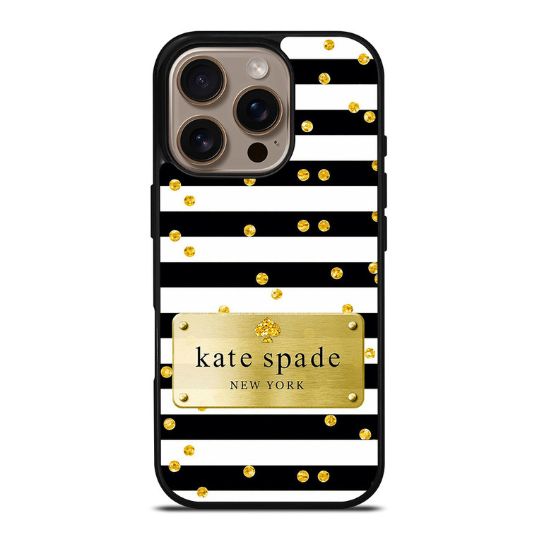 KATE SPADE POLKADOTS GOLD iPhone 16 Pro Case