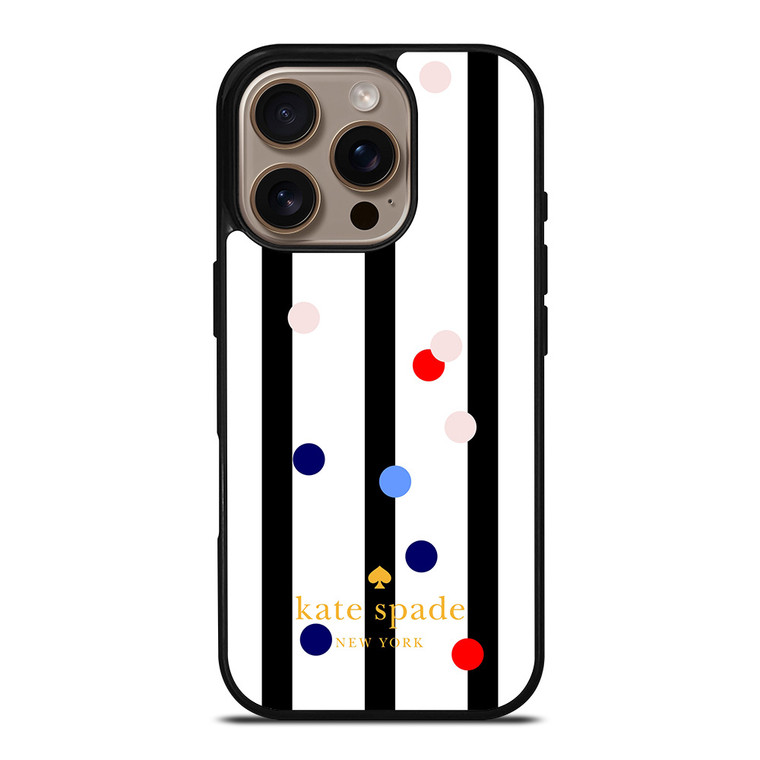 KATE SPADE STRIPE POLKADOTS iPhone 16 Pro Case