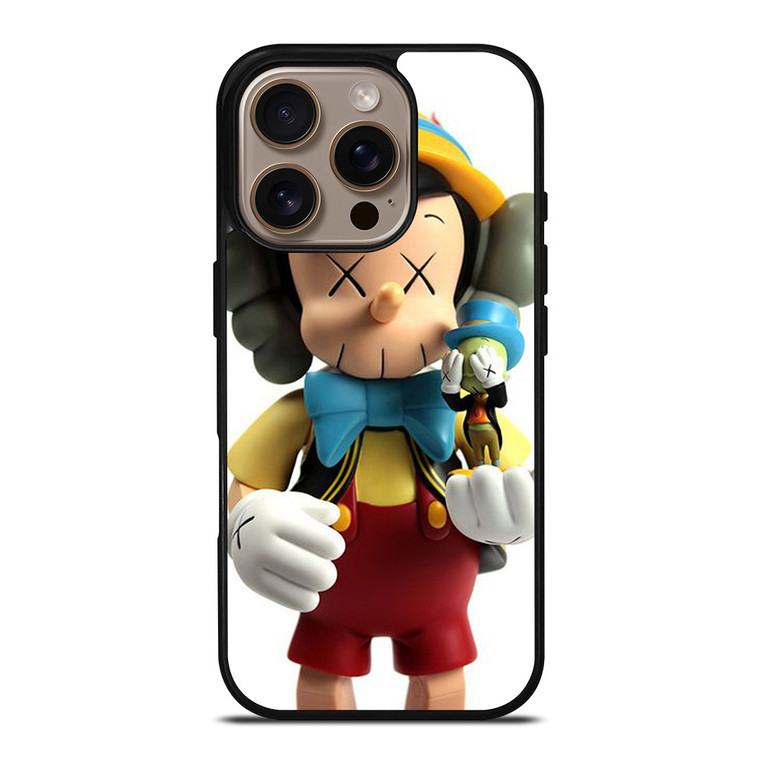KAWS X PINNOCCHIO AND JIMINY iPhone 16 Pro Case