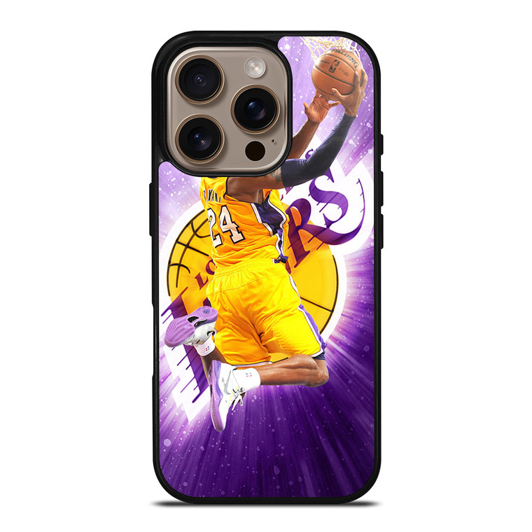 KOBE BRYANT LA LAKERS LAY UP iPhone 16 Pro Case