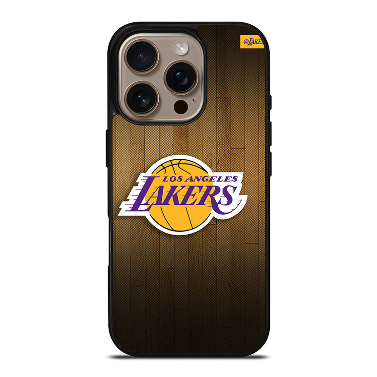 LA LAKERS BASKETBALL WOODEN iPhone 16 Pro Case