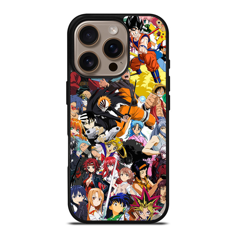 MANGA CHARACTERS CROSSOVER ANIME iPhone 16 Pro Case