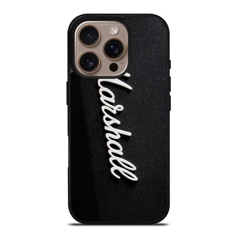 MARSHALL SPEAKER LOGO iPhone 16 Pro Case