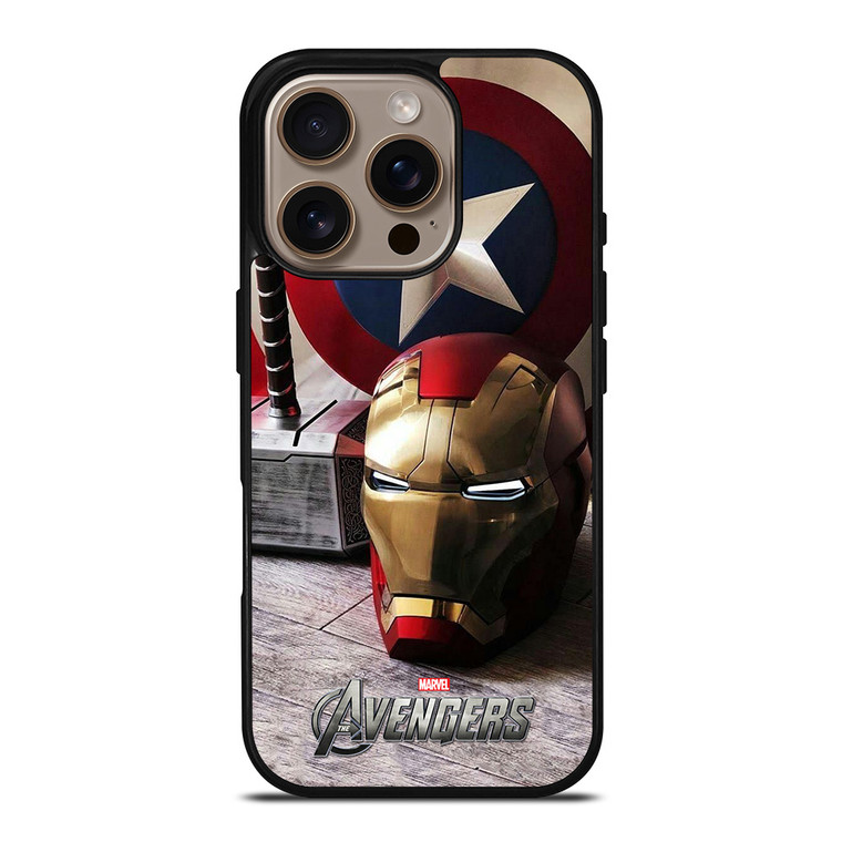 MARVEL AVENGER TEAM CAPTAIN AMERICA IRONMAN THOR iPhone 16 Pro Case