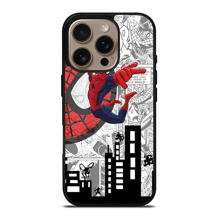 MARVEL SPIDERMAN COMIC CARTOON iPhone 16 Pro Case