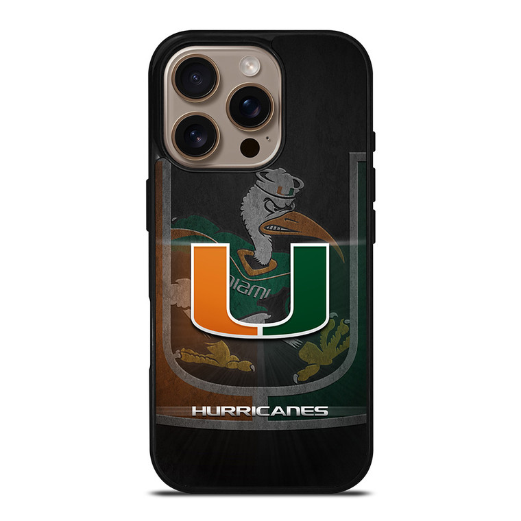 MIAMI HURRICANES UM 3 iPhone 16 Pro Case