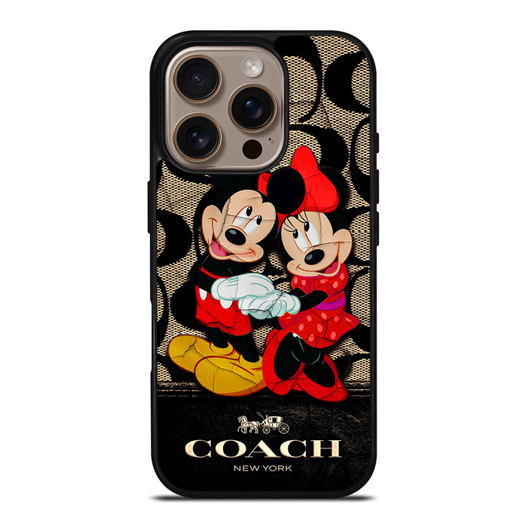 MICKEY MINNIE MOUSE COACH iPhone 16 Pro Case