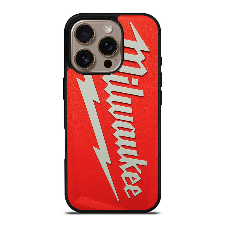 MILWAUKEE TOOL LOGO RED PLATE iPhone 16 Pro Case