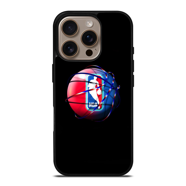 NBA LOGO COLORFUL BALL iPhone 16 Pro Case