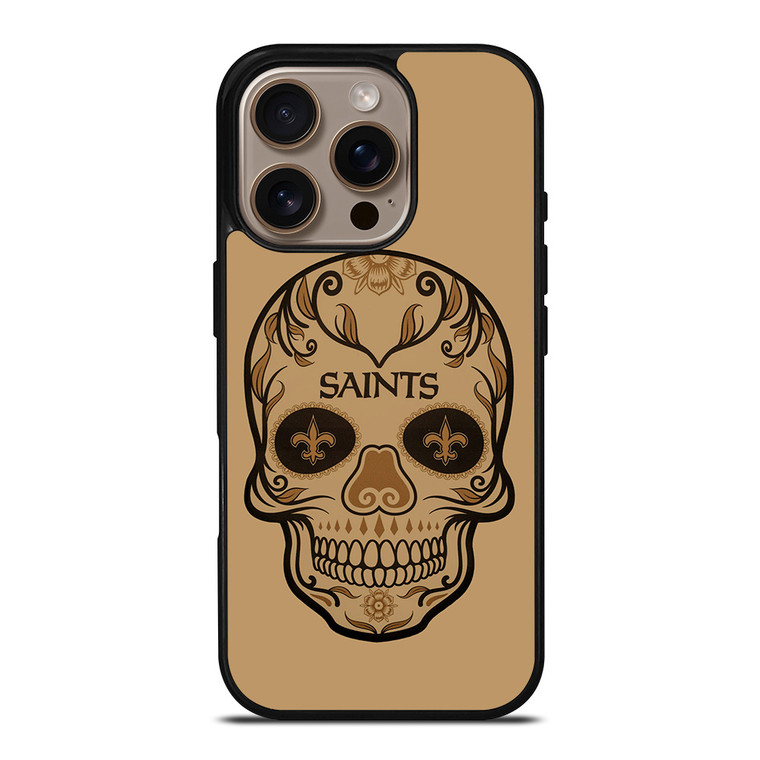 NEW ORLEANS SAINTS SKULL iPhone 16 Pro Case