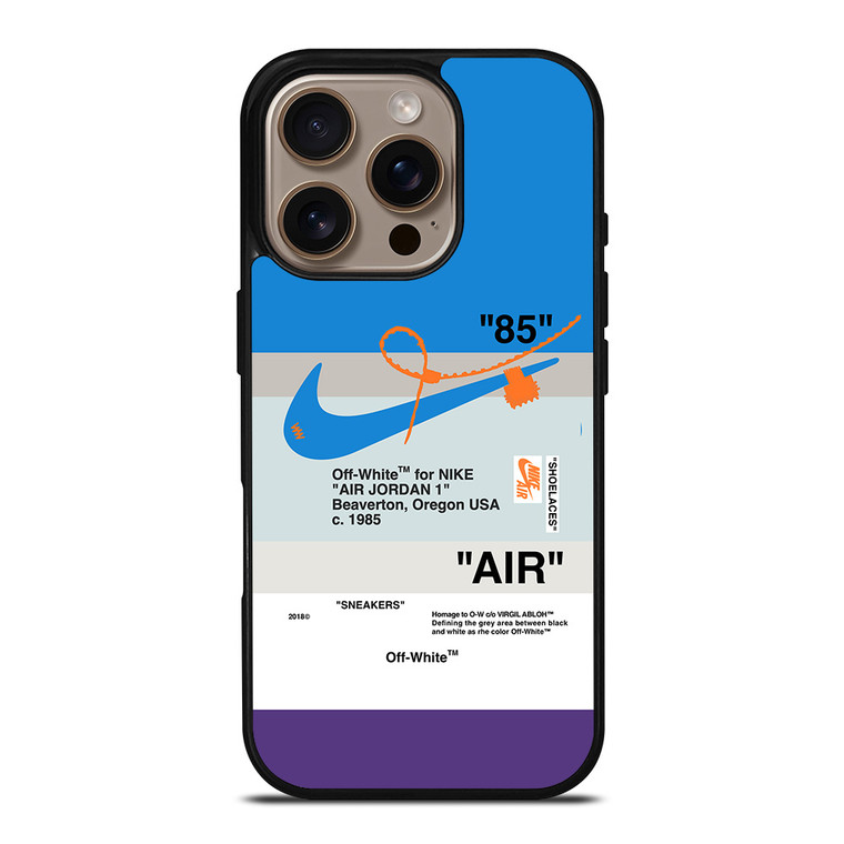 NIKE AIR JORDAN OFF WHITE iPhone 16 Pro Case