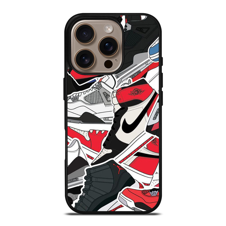 NIKE AIR JORDAN SHOES ART iPhone 16 Pro Case NIKE AIR JORDAN SHOES ART iPhone 16 Pro Case