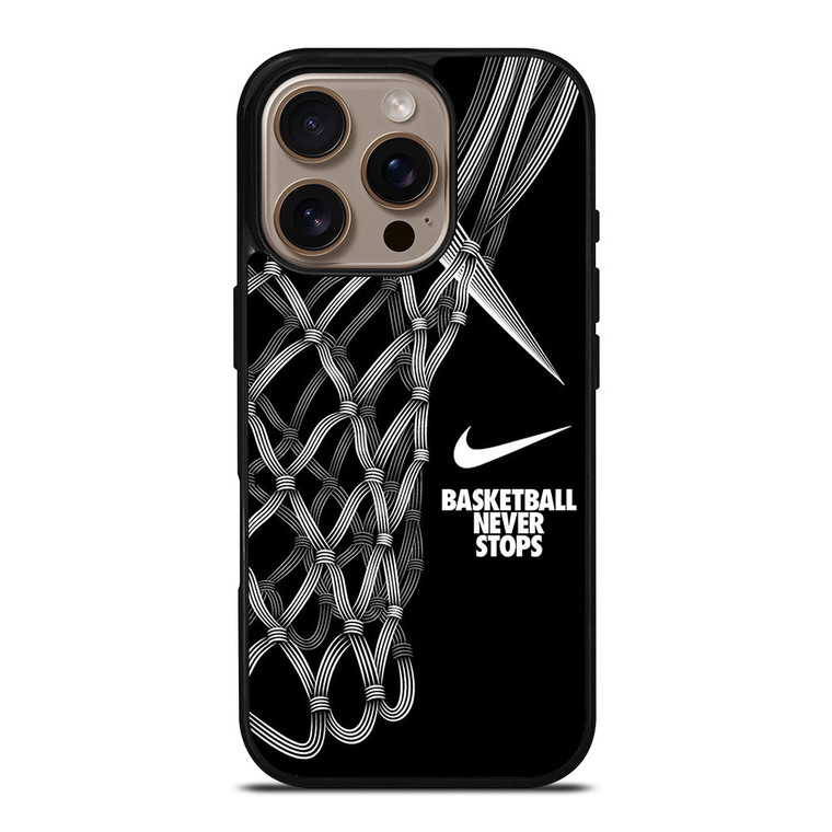 NIKE BASKETBALL NEVER STOPS ART iPhone 16 Pro Case