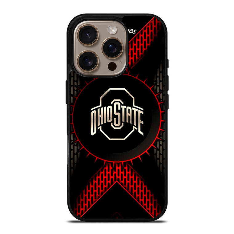OHIO STATE BUCKEYES HEXA iPhone 16 Pro Case
