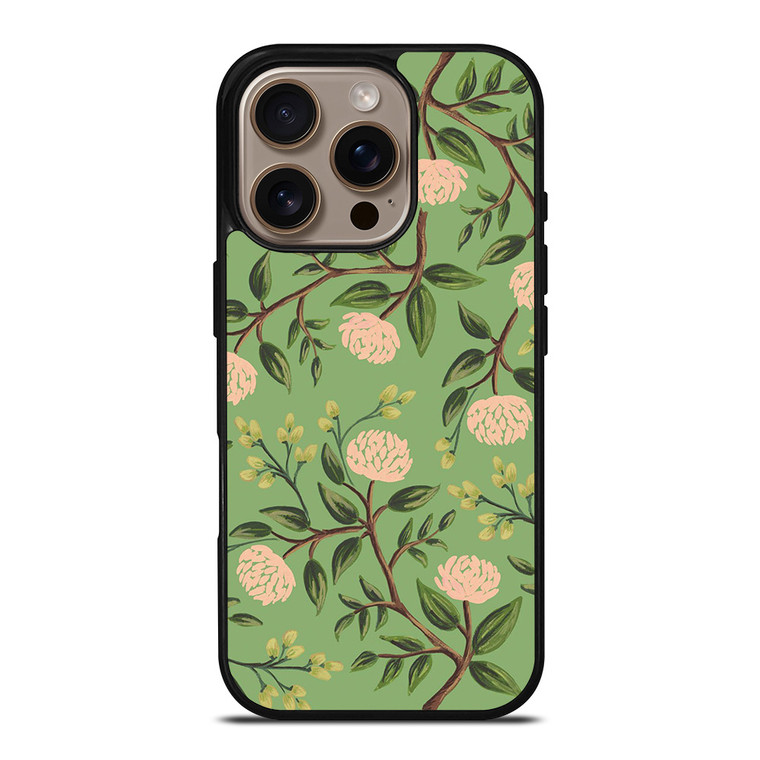 RIFLE PAPER EMERALD PEONIES iPhone 16 Pro Case