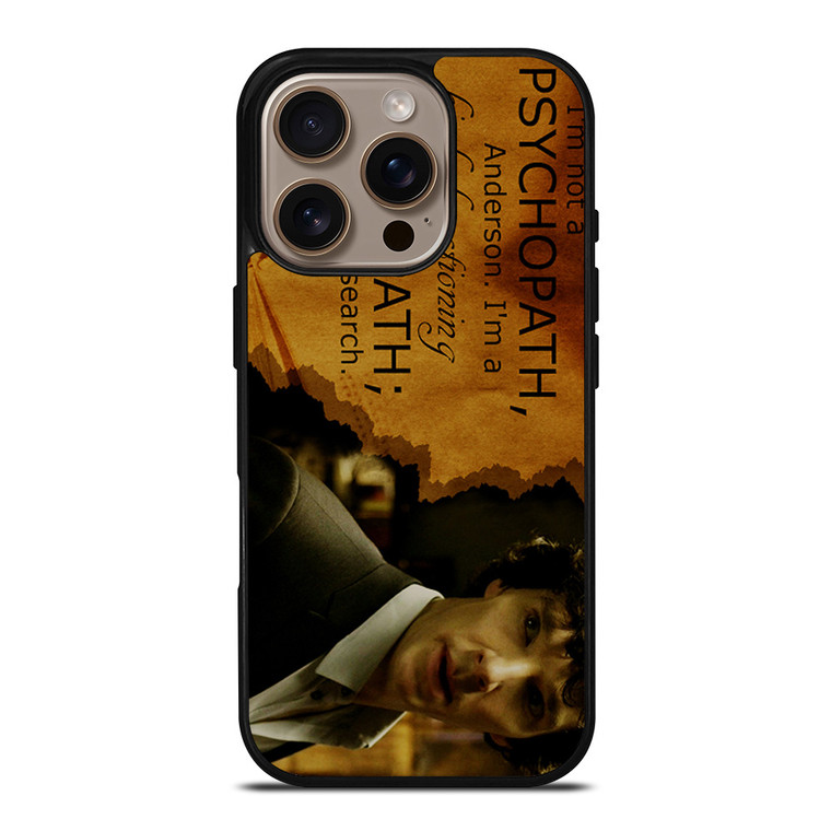 SHERLOCK HOLMES PSYCHOPATH iPhone 16 Pro Case