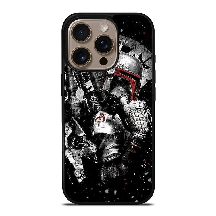 STAR WARS BOBA FETT ART iPhone 16 Pro Case STAR WARS BOBA FETT ART iPhone 16 Pro Case