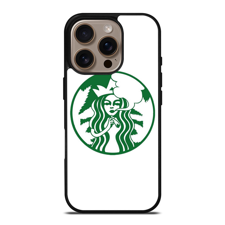 STARBUCKS MARIJUANA ART iPhone 16 Pro Case