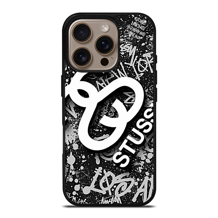 STUSSY ABSTRACT LOGO iPhone 16 Pro Case