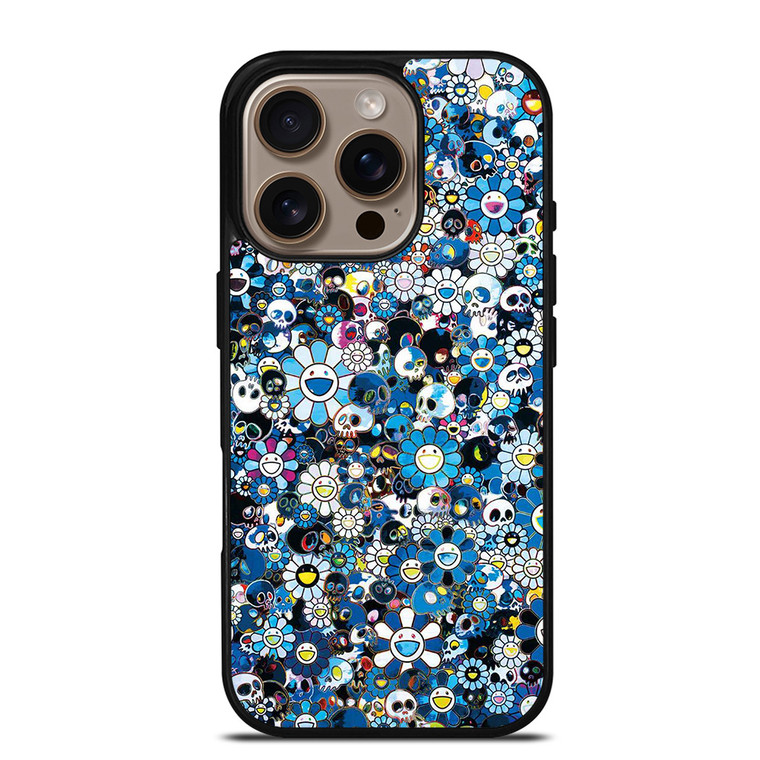 TAKASHI MURAKAMI FLOWERS BLUE iPhone 16 Pro Case