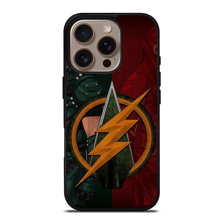 THE FLASH GREEN ARROW LOGO DC iPhone 16 Pro Case THE FLASH GREEN ARROW LOGO DC iPhone 16 Pro Case
