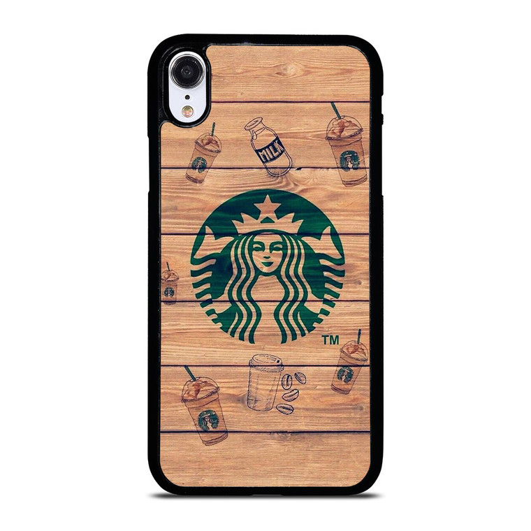 COFFEESHOP STARBUCK WOODEN LOGO iPhone XR Case